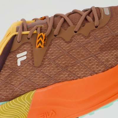 Tênis Fila Racer Skytrail Marrom e Laranja