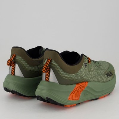 Tênis Fila Racer Skytrail Verde e Laranja