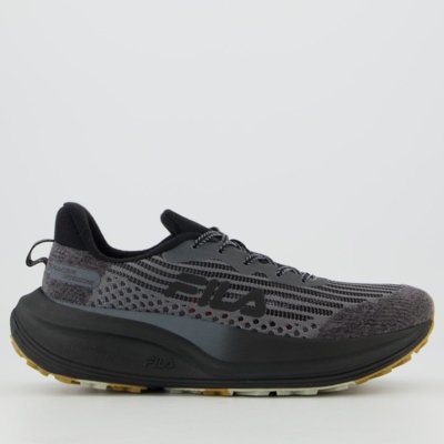 Tenis Fila Racer Speedzone Tr Cinza e Preto