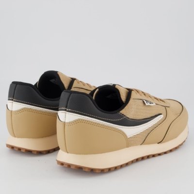 Tenis Fila Renno Classic Bege e Preto
