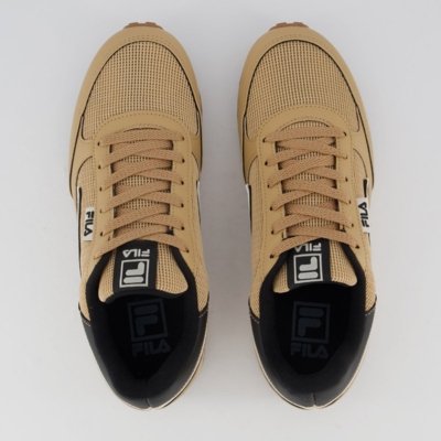 Tenis Fila Renno Classic Bege e Preto
