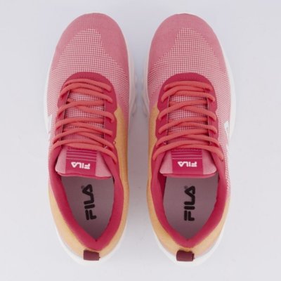 Tênis Fila Vector Feminino Rosa e Laranja