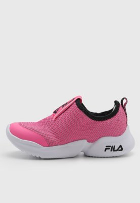 Tênis Infantil Fila Cabedal Têxtil Rosa