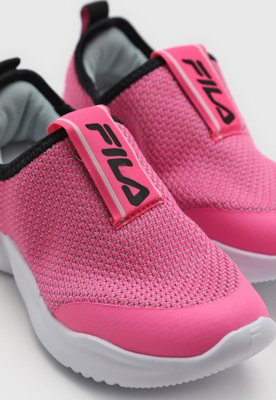 Tênis Infantil Fila Cabedal Têxtil Rosa