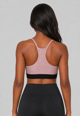 Top Feminino Fila Train Elastic Rosa
