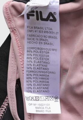 Top Feminino Fila Train Elastic Rosa