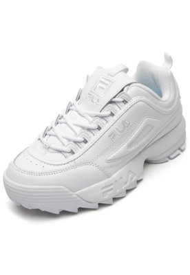 Tenis branco hot sale fila disruptor