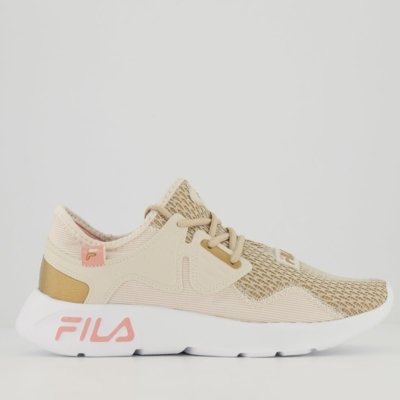 Tênis Fila Iconic Feminino Bege Menor preço em Tênis Fila Iconic Feminino Bege