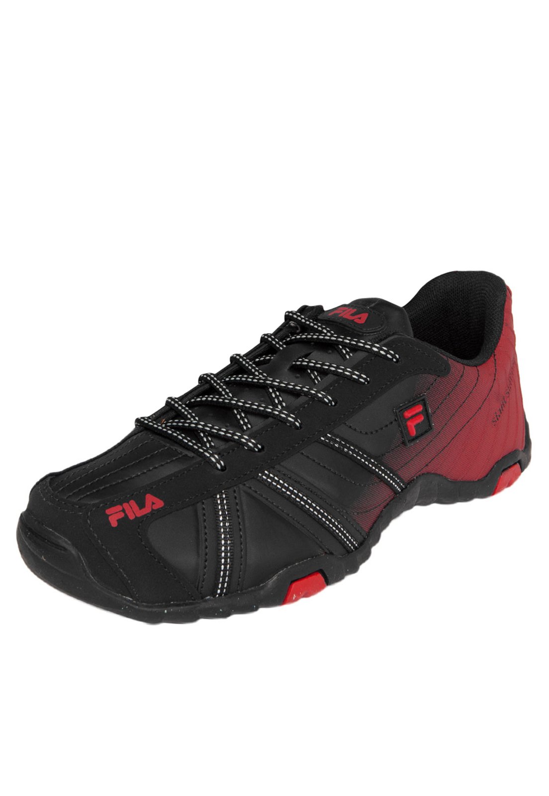 Tenis fila hot sale preto e vermelho