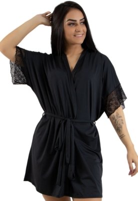 Robe Fitss Romantic Com Renda Preto
