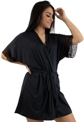 Robe Fitss Romantic Com Renda Preto