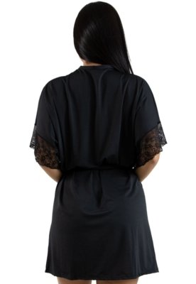 Robe Fitss Romantic Com Renda Preto