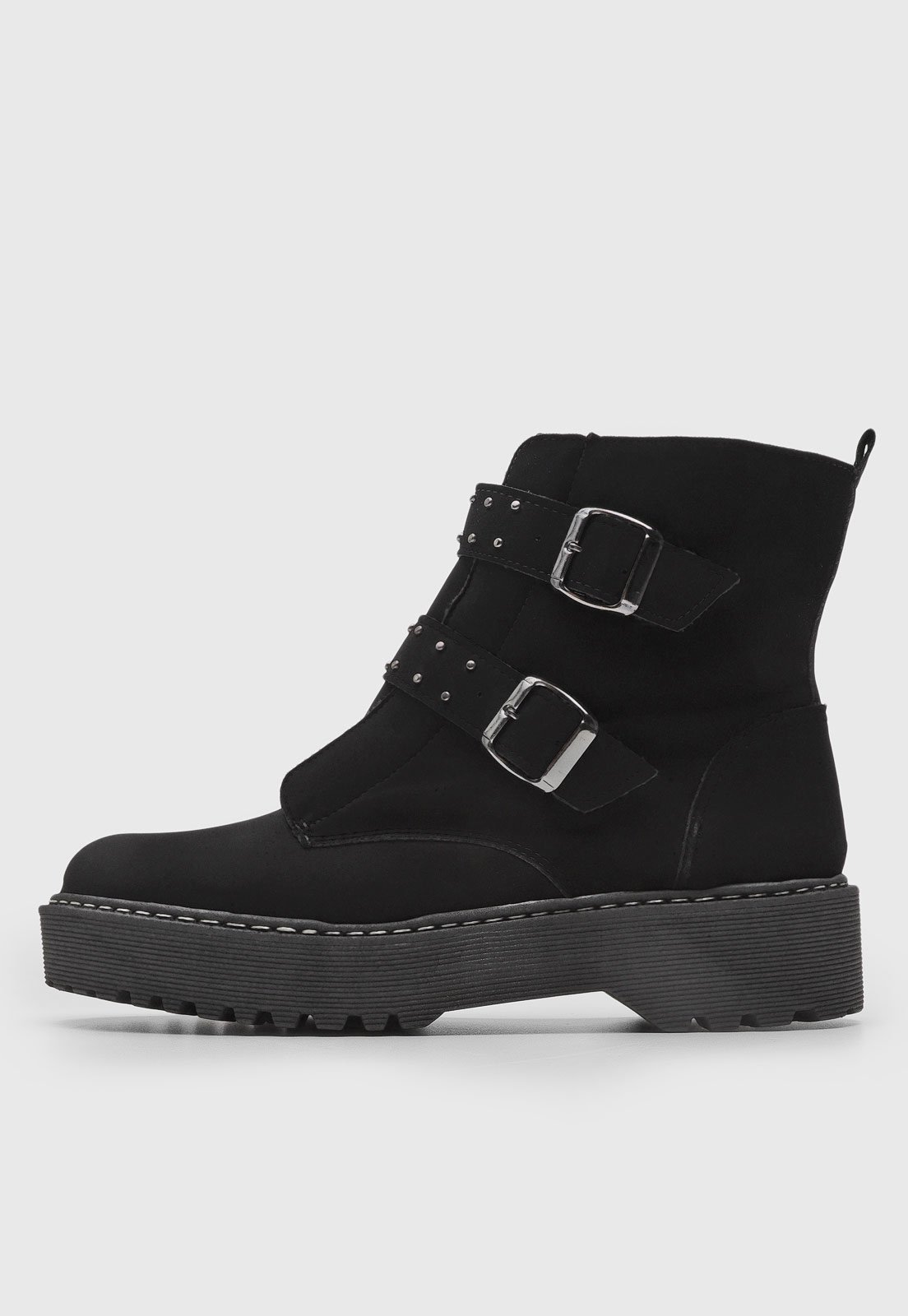 Office artillery chunky black best sale suede three buckle boots