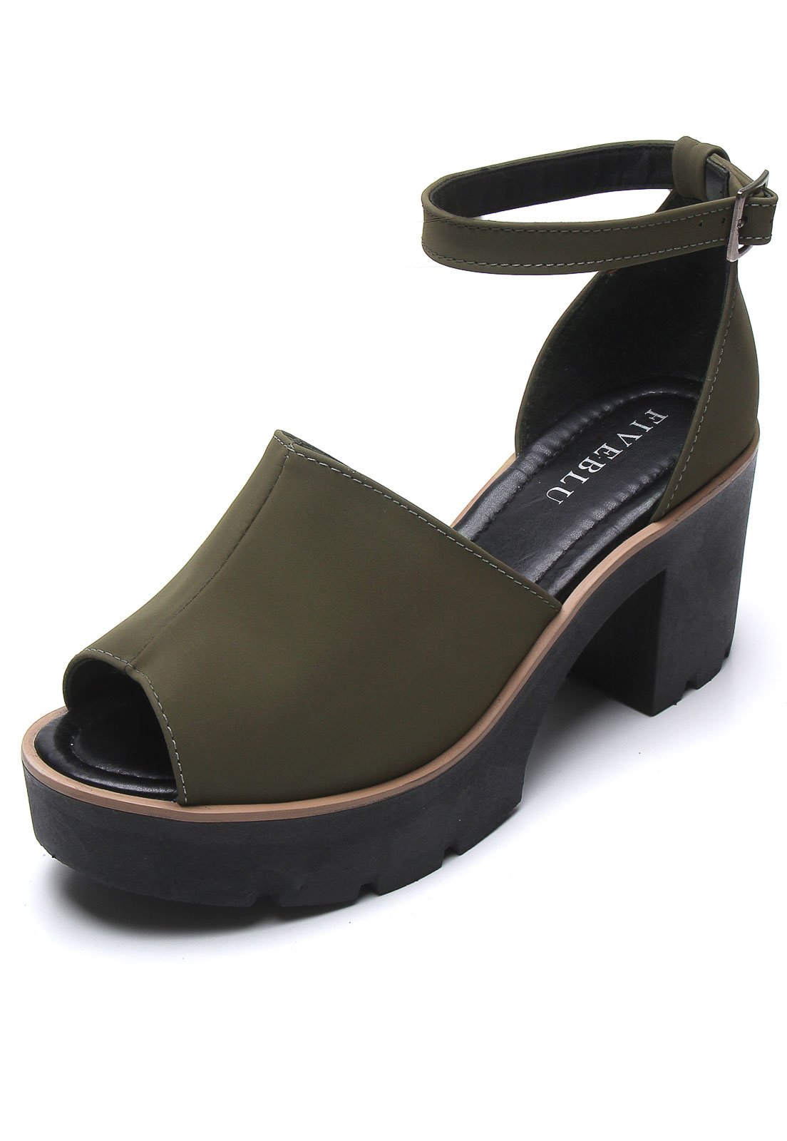 sandalia tratorada verde