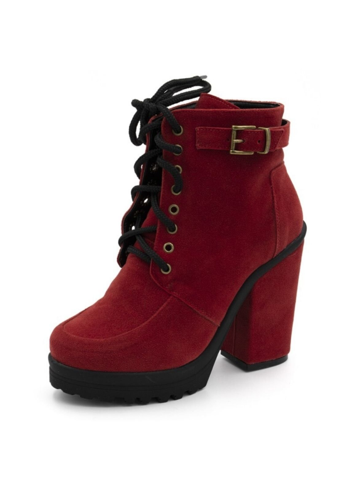 botas camurça cano medio