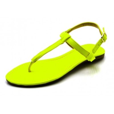 sandalia fluorescente rasteira