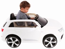 Carro Elétrico Fluxo Conv. Audi Q7 Branco 12V C/ Controle Menor preço em Carro Elétrico Fluxo Conv. Audi Q7 Branco 12V C/ Controle