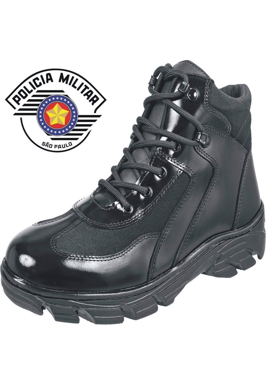 bota cano curto militar