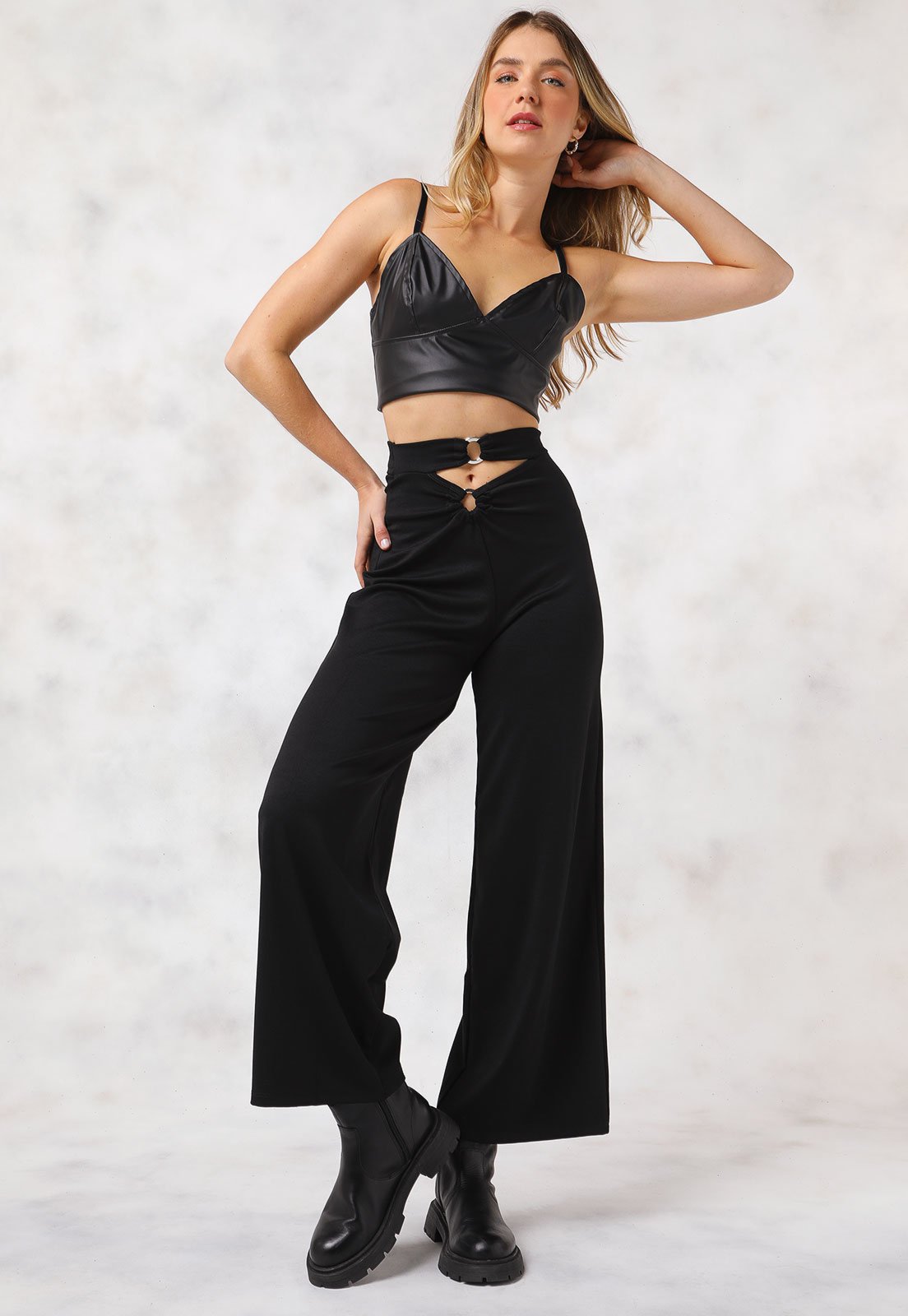 Calça preta hot sale forever 21