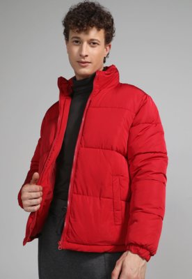 Jaqueta store puffer vermelha