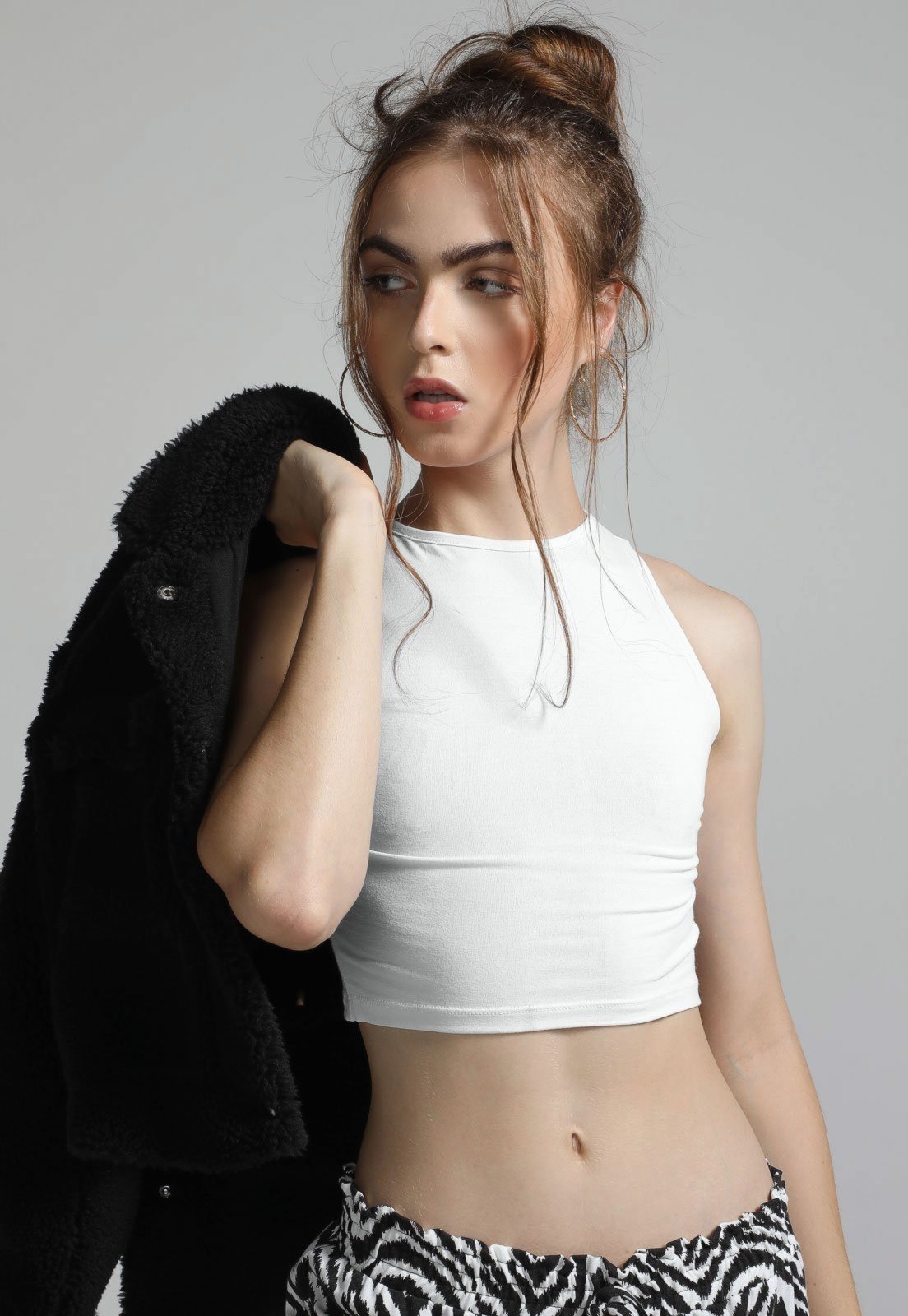 Regata Cropped Forever 21 Orlando Off-White - Compre Agora