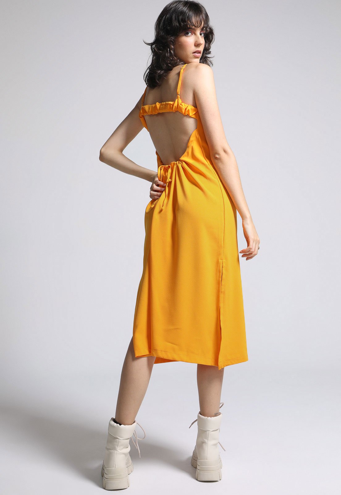 Forever 21 cheap vestido amarelo