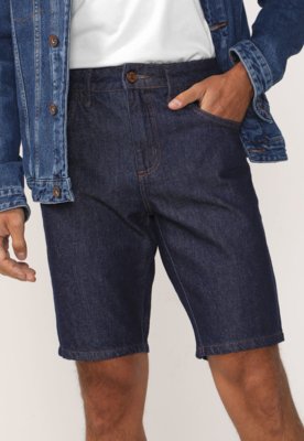 Menor preço em Bermuda Jeans Forum Reta Lisa Azul