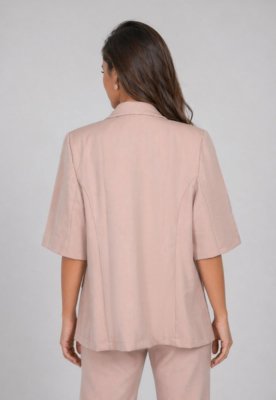 Blazer Feminino Forum Modelagem Contemporânea Rosa