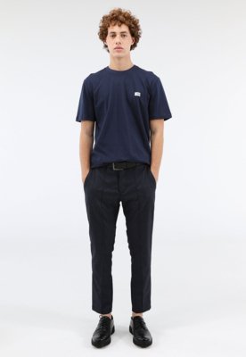 Calça Forum Slim Window Pane Azul-Marinho
