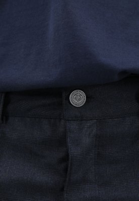 Calça Forum Slim Window Pane Azul-Marinho