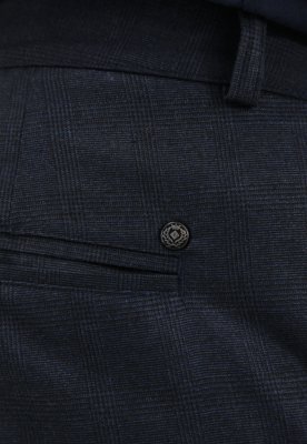 Calça Forum Slim Window Pane Azul-Marinho