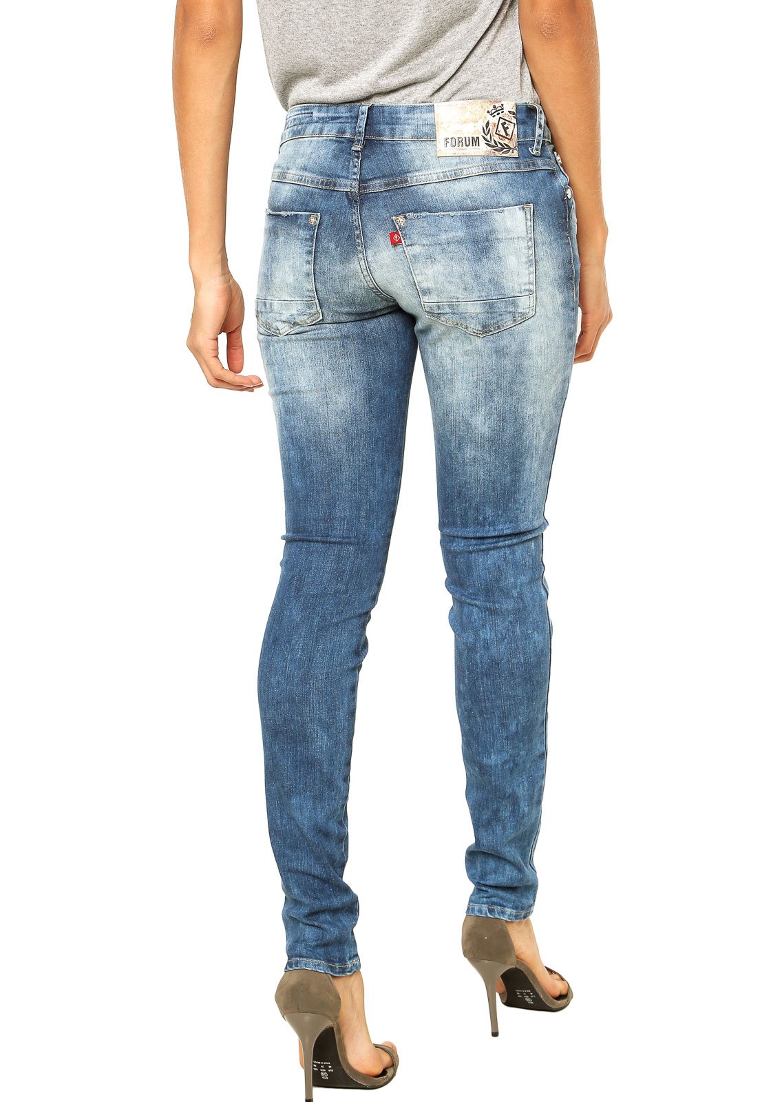 Calça Jeans Forum Skinny Raquel Azul Compre Agora Dafiti Brasil