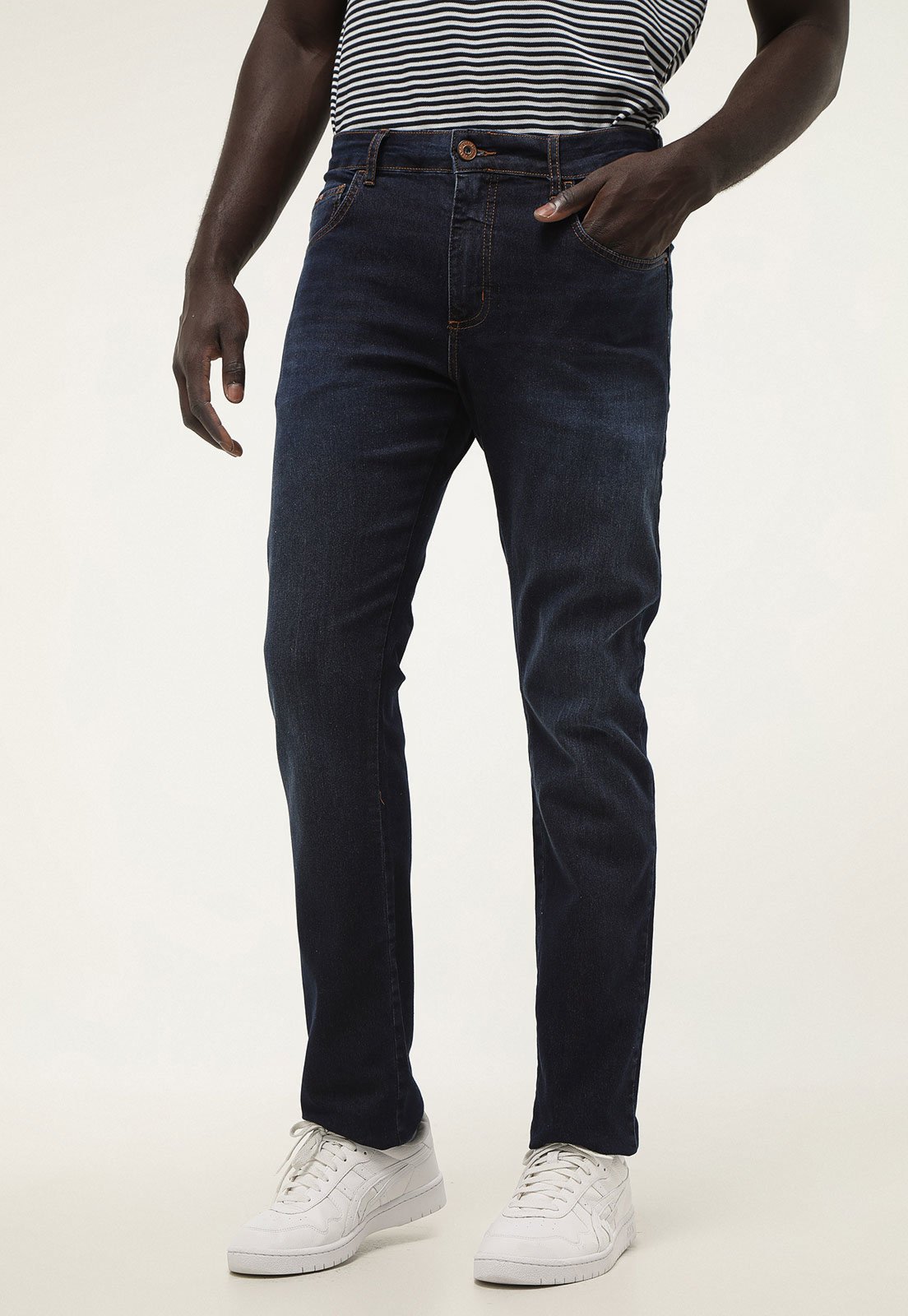 Calça Jeans Forum Slim Estonada Azul