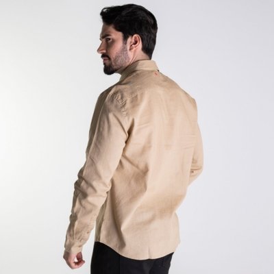 Camisa Forum Linho Relax Bege