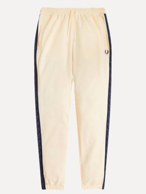 Calça Fred Perry Masculina Contrast Tape Track Off-White