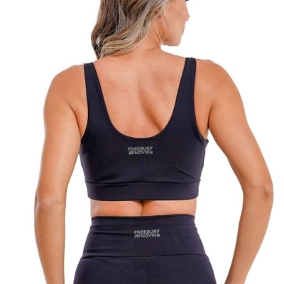 Top Feminina Freesurf Moving Practice - PRETO