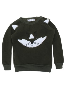 Blusa de Moletom Fun Friends Kids Menino Liso Verde Menor preço em Blusa de Moletom Fun Friends Kids Menino Liso Verde