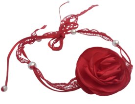 Headband Fuxicos & Frescuras Rosa Colombiana Vermelha Menor preço em Headband Fuxicos & Frescuras Rosa Colombiana Vermelha