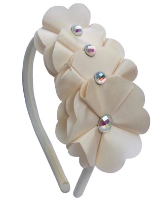 Tiara Fuxicos & Frescuras Cascata de flores Paris Off White Menor preço em Tiara Fuxicos & Frescuras Cascata de flores Paris Off White
