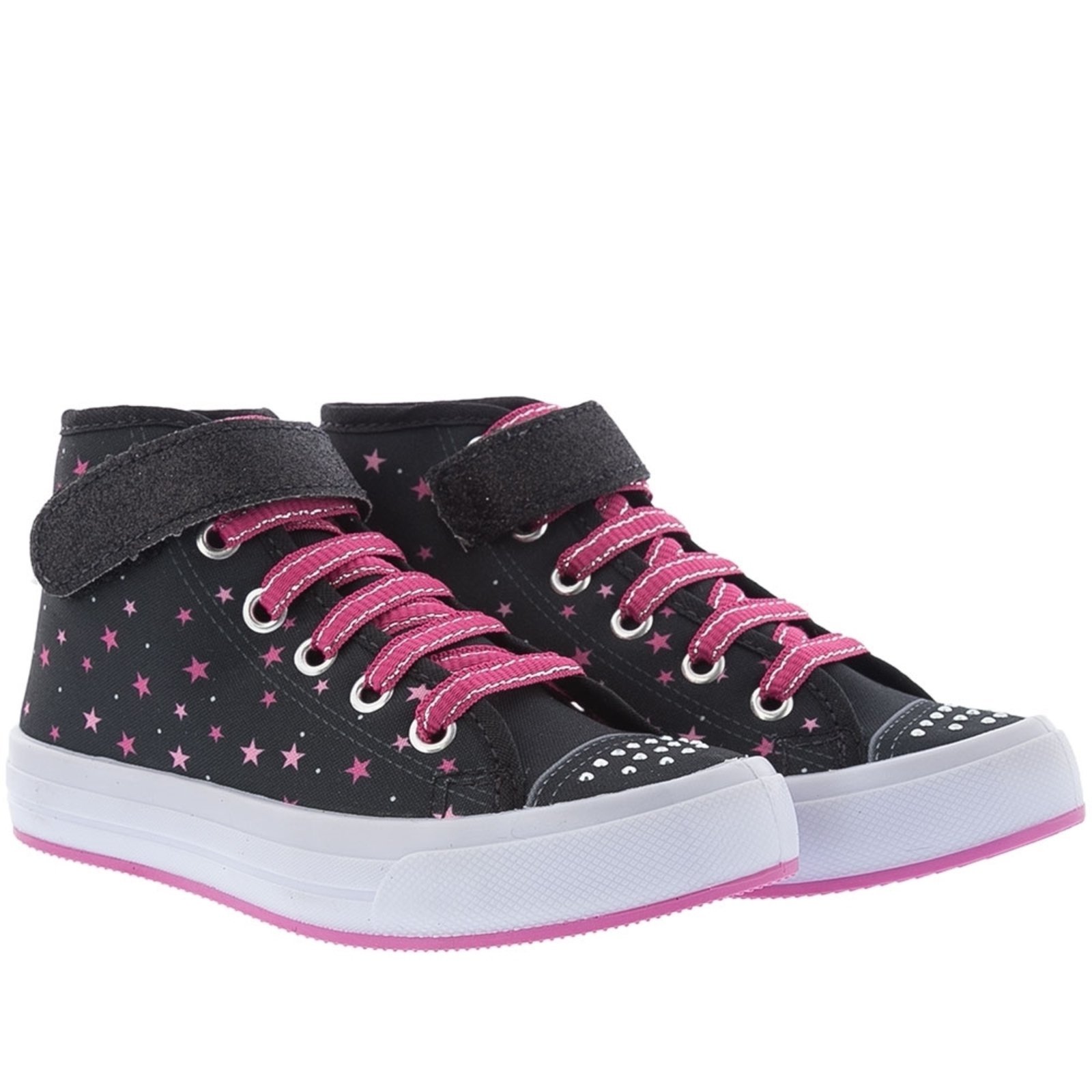 Casual Tênis DAFITI SHOES Glitter Preto - Compre Agora