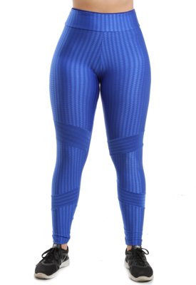 Calça Legging GALVIC Fitness Poliamida Academia Azul Menor preço em Calça Legging GALVIC Fitness Poliamida Academia Azul