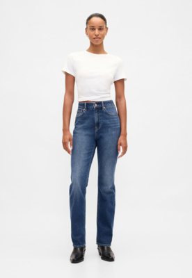 Calça Feminina GAP Reta Azul