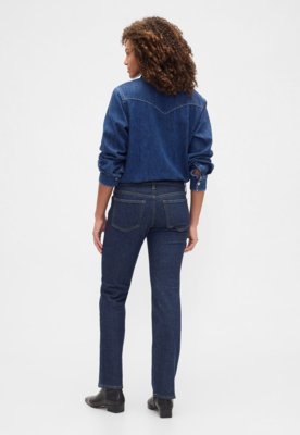 Calça Feminina GAP Reta Azul