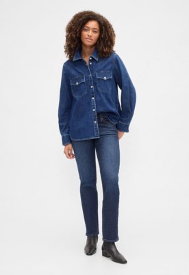 Calça Feminina GAP Reta Azul