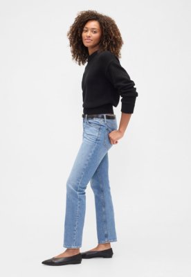 Calça Feminina GAP Reta Azul