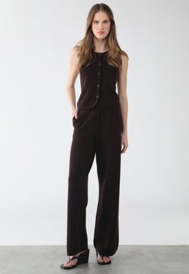 Calça Feminina GAP Reta Marrom