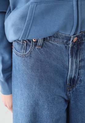 Calça Feminina GAP Wide Leg Azul