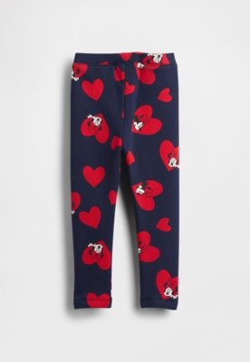 Calça Infantil GAP Estampada Minnie Mouse Azul Marinho