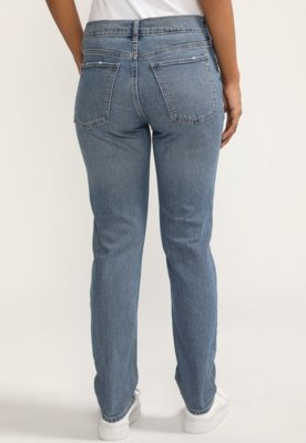 Calça Jeans GAP Reta Destroyed Azul