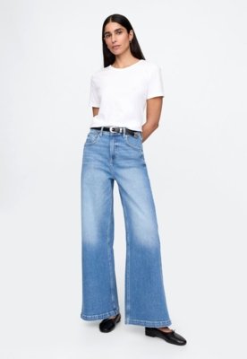 Calça Jeans GAP Wide Leg Pocket Azul